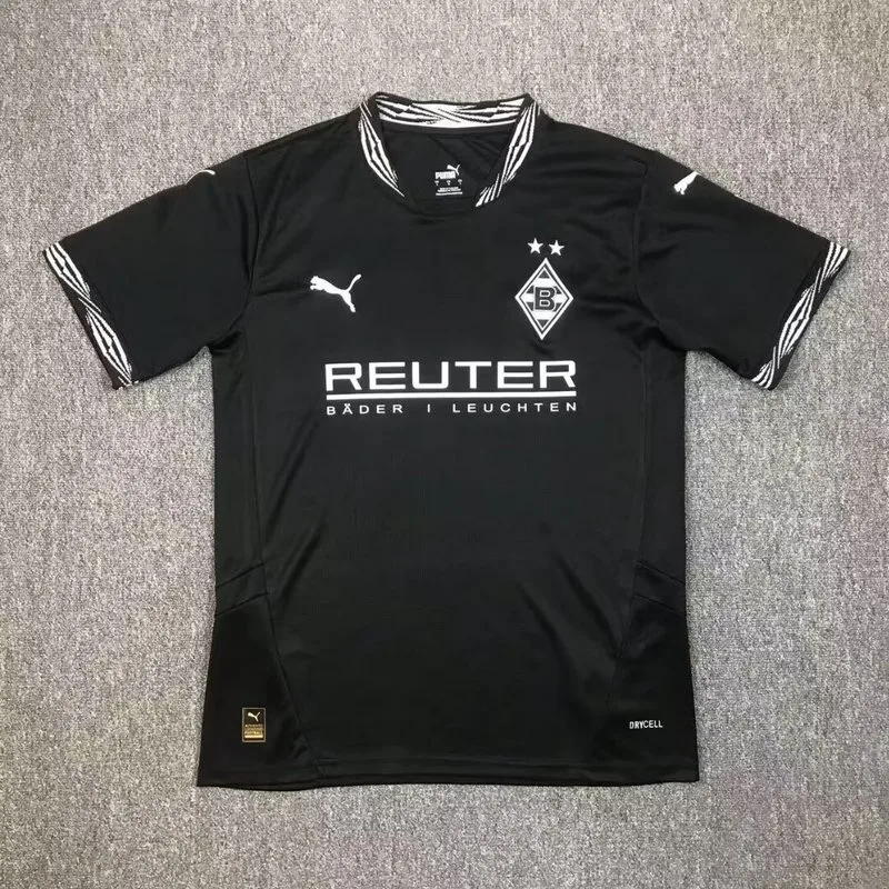 Borussia Mönchengladbach 2024/25 Third Maillot Manches Courtes Black — 2