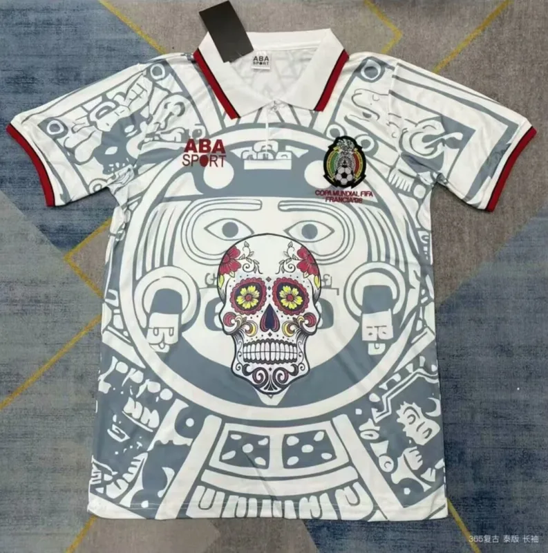 Mexico 1998 Shirt White 98 Halloween
