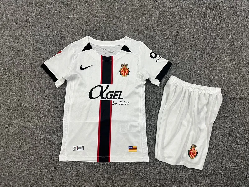 Mallorca 2025/26 Away Kids Kit White