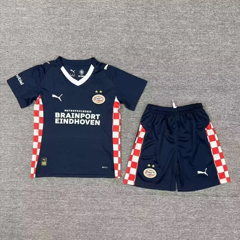 PSV Eindhoven 2025/26 Away Kids Kit — 2