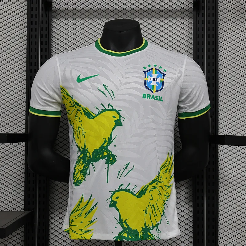 Brazil 2024/25 Shirt Player Version White — 1