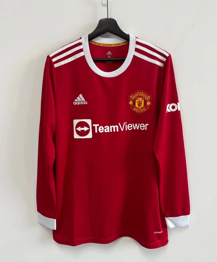 Manchester United 2021/22 Heim Trikot Langarm — 2