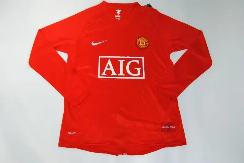 Manchester United 2007/08 Shirt Long Sleeve