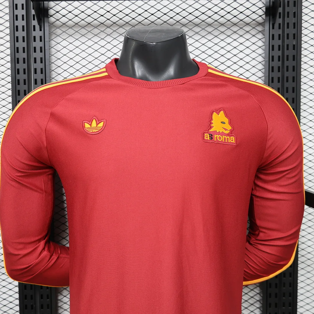 Roma 2026/27 Camiseta Manga Larga Versión Jugador Red — 2
