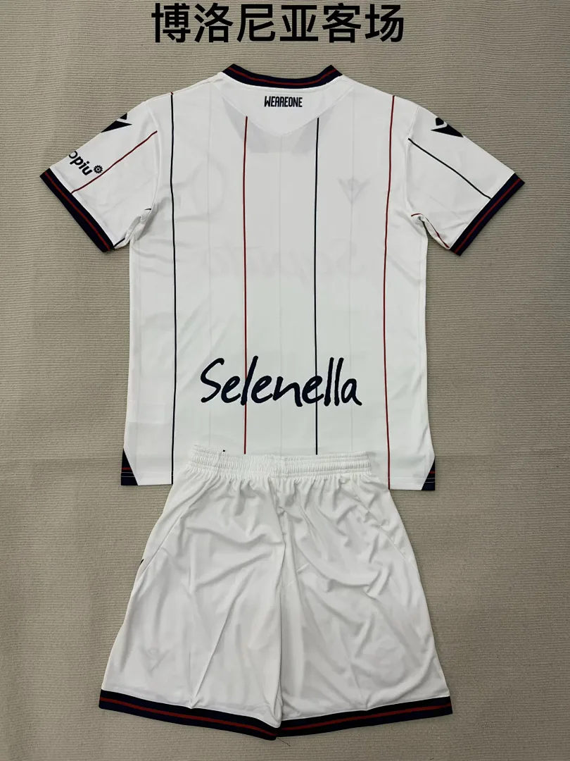 Bologna 2025/26 Away Kids Kit — 2