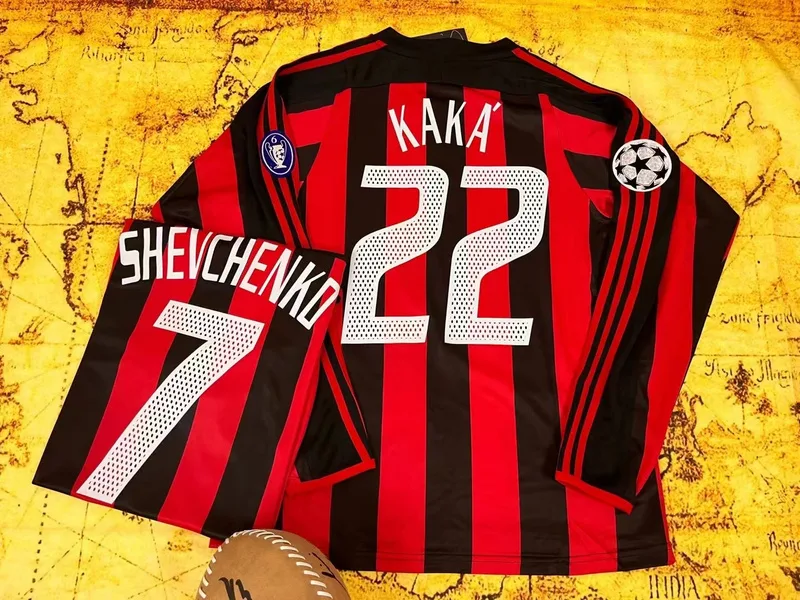 AC Milan 2003/04 Primera Equipación Camiseta Manga Larga