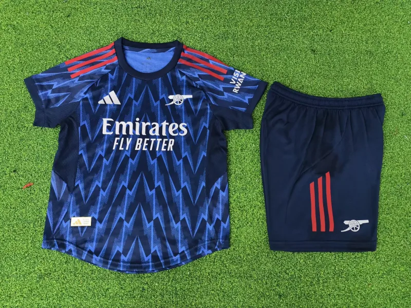 Arsenal 2025/26 Away Kids Kit Player Version — 1