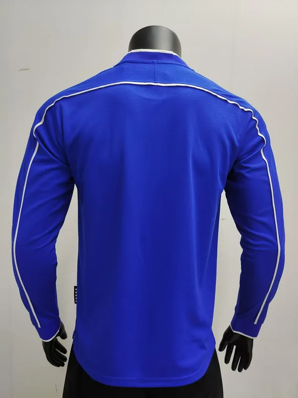 Brazil 1998 Away Shirt Long Sleeve Blue