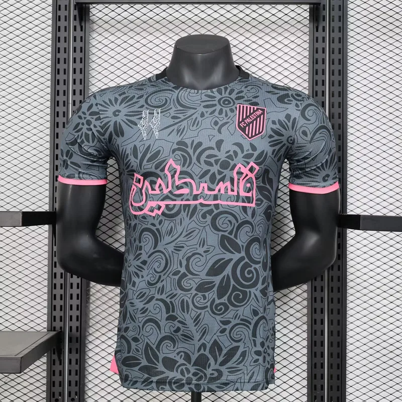 Palestina Camiseta Versión Jugador Black