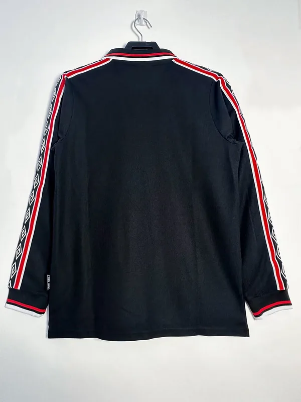 Manchester United 1999 Auswärts Trikot Langarm Black — 2