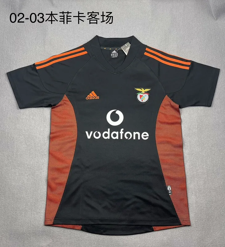 Benfica 2002/03 Auswärts Trikot Black — 2