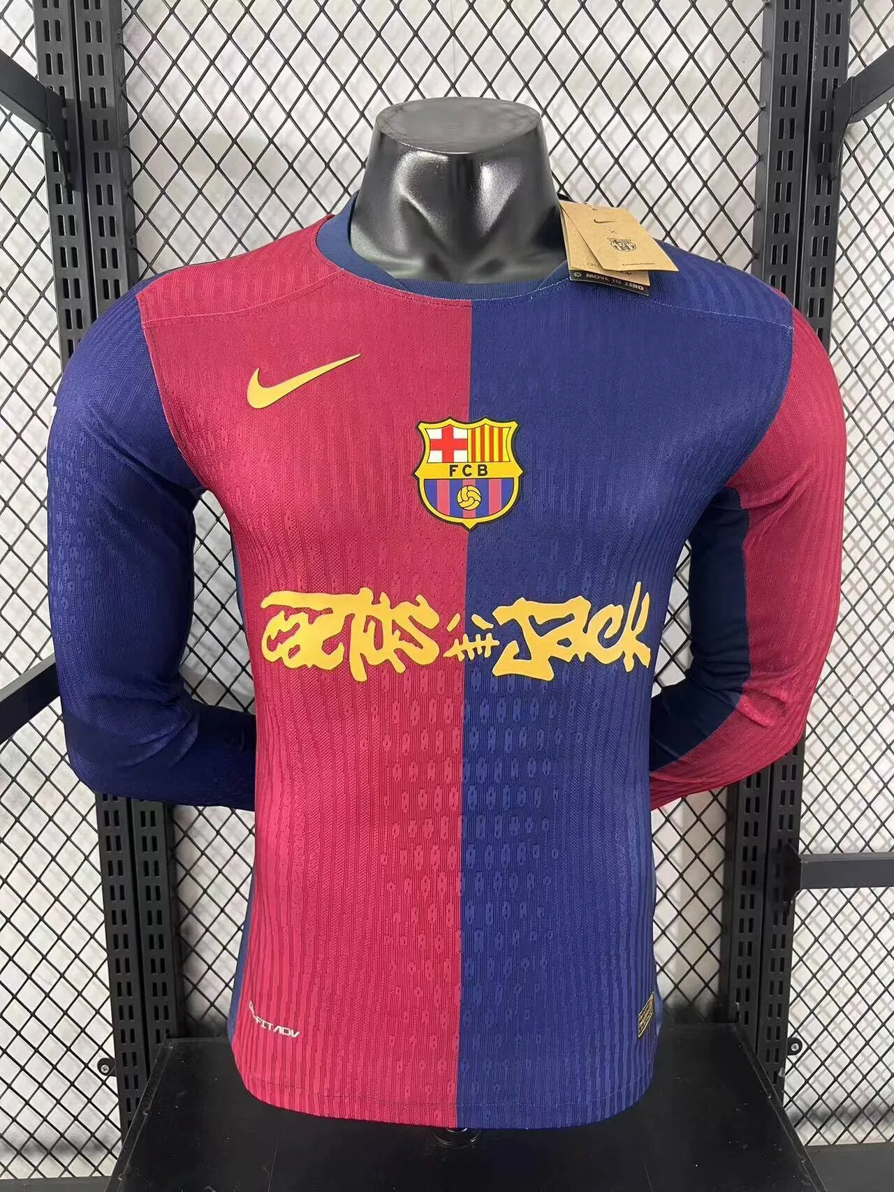 Barcelona 2024/25 Home Shirt Long Sleeve Player Version — 1