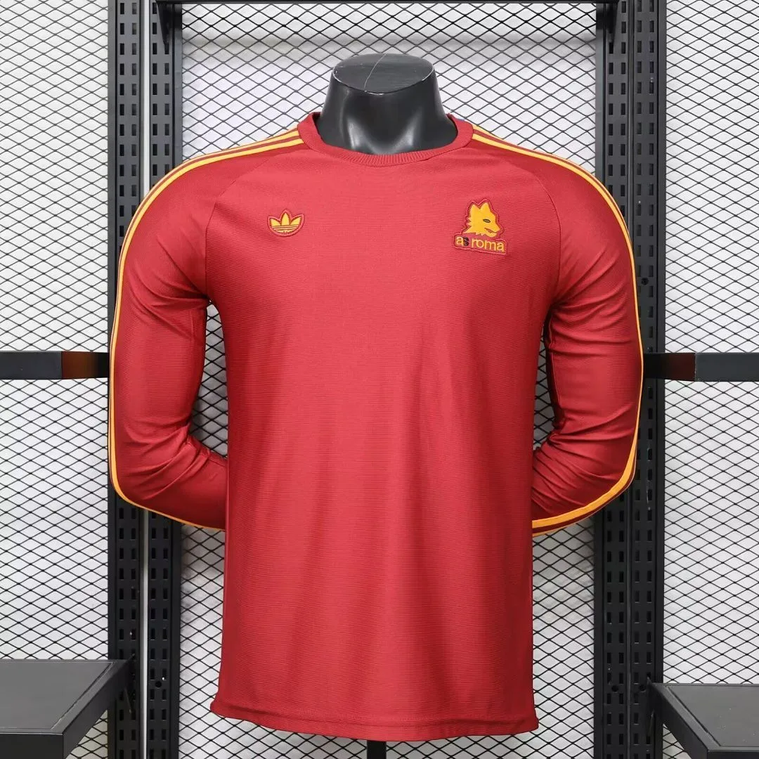 Roma 2025/26 Maillot Manches Longues Red Originals