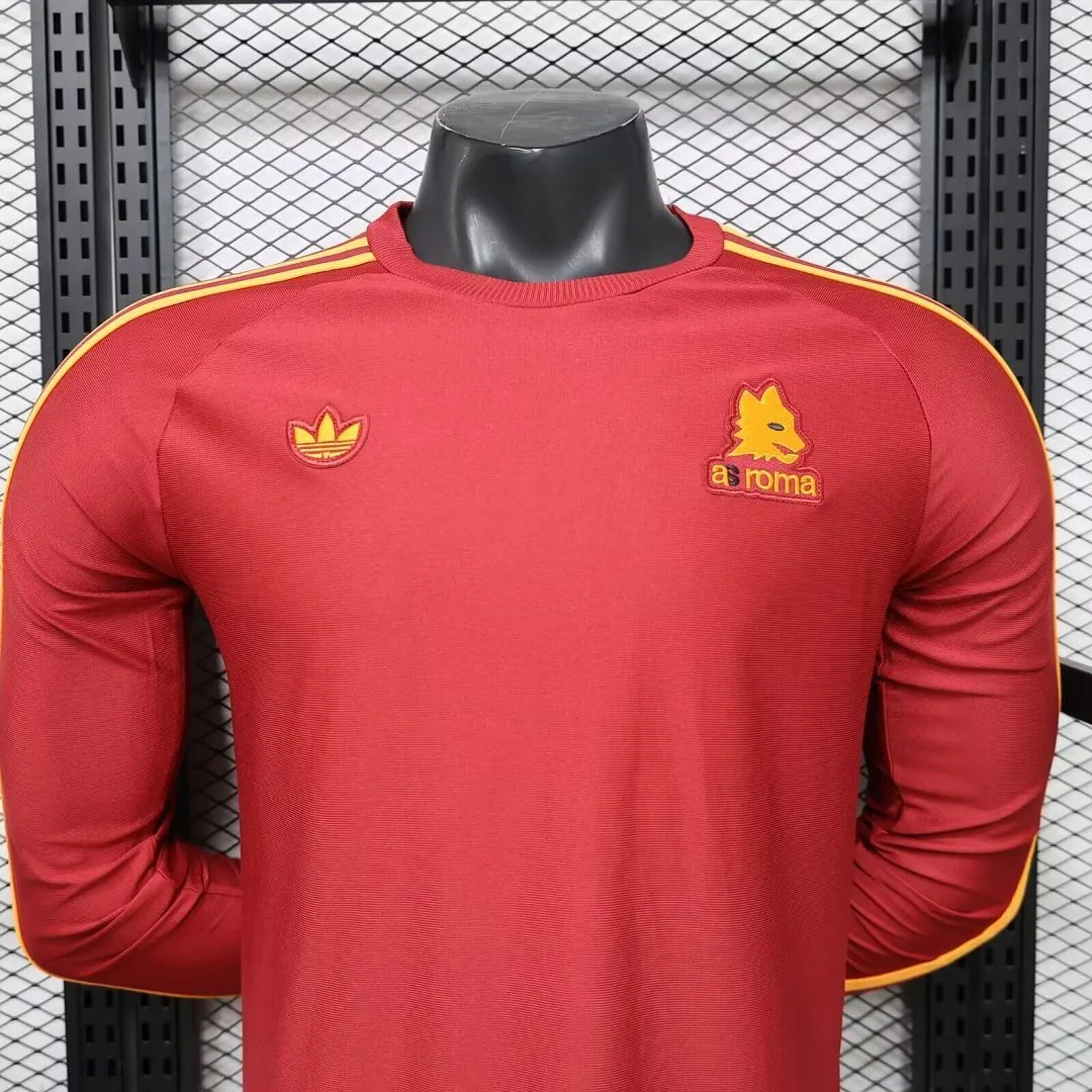 Roma 2025/26 Maillot Manches Longues Red Originals — 2