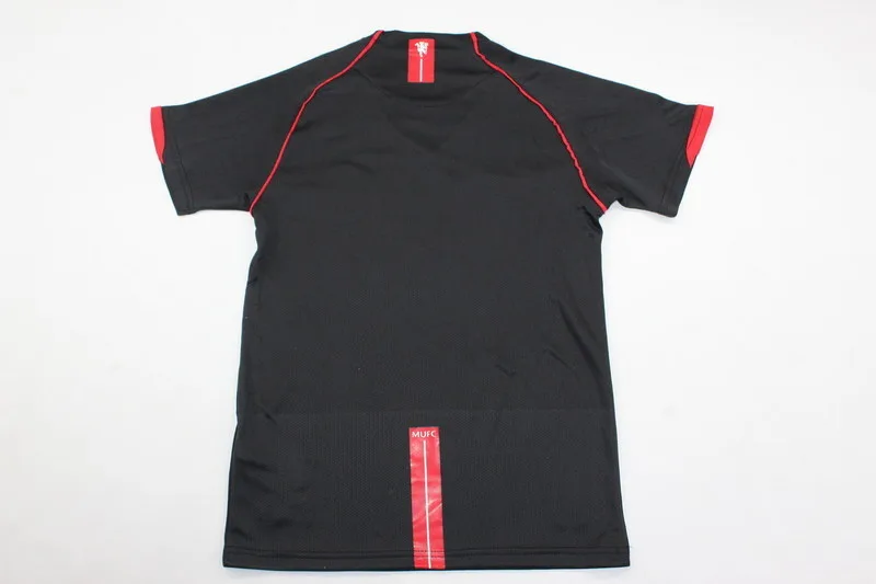 Manchester United 2007/08 Away Kids Kit Black — 2