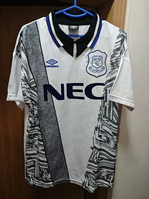 Everton 1994/95 Away Shirt White — 2