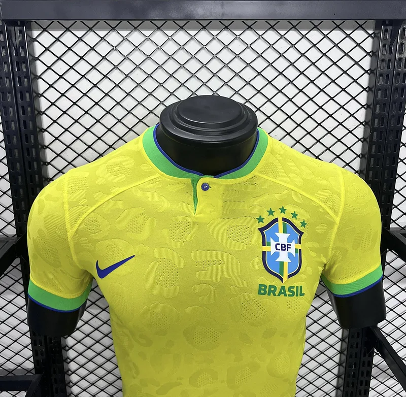 Brasilien 2022 Heim Trikot Spielerversion — 2