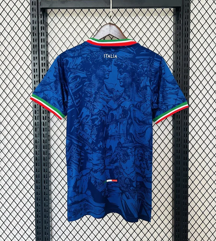 Italy 2024 Shirt Short Sleeve Special Edition Blue — 2