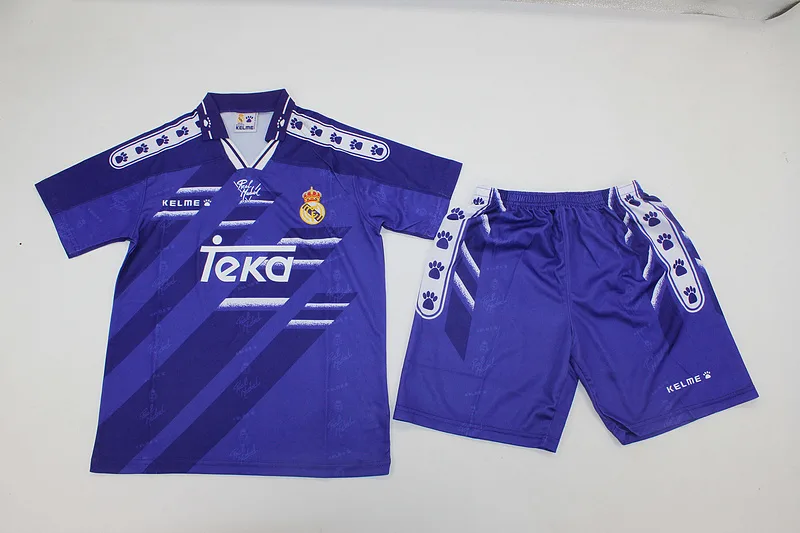 Real Madrid 1994/96 Away Kids Kit