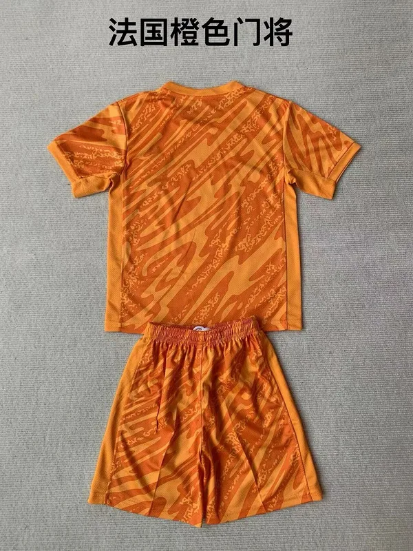 France 2024 Goalkeeper Kids Kit Orange — 2