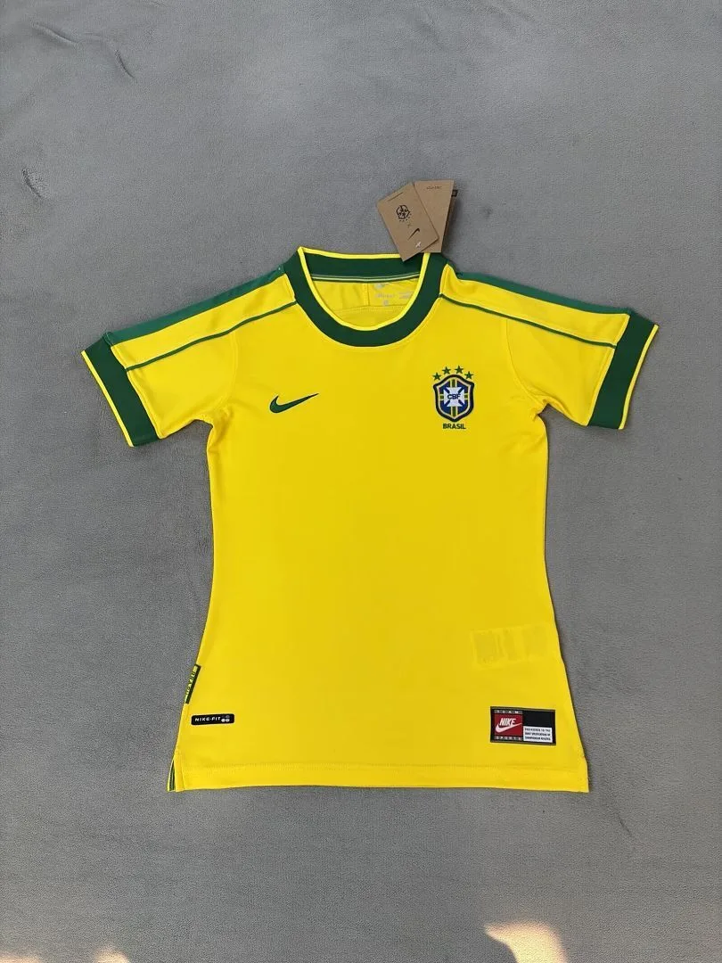 Brazil 1998 Home Women's Shirt — 2