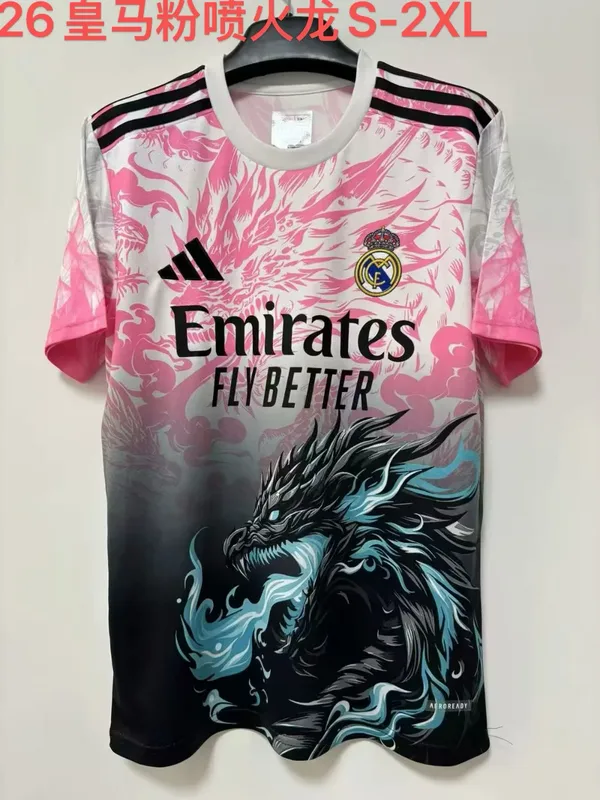 Real Madrid 2025/26 Camiseta Pink Dragon