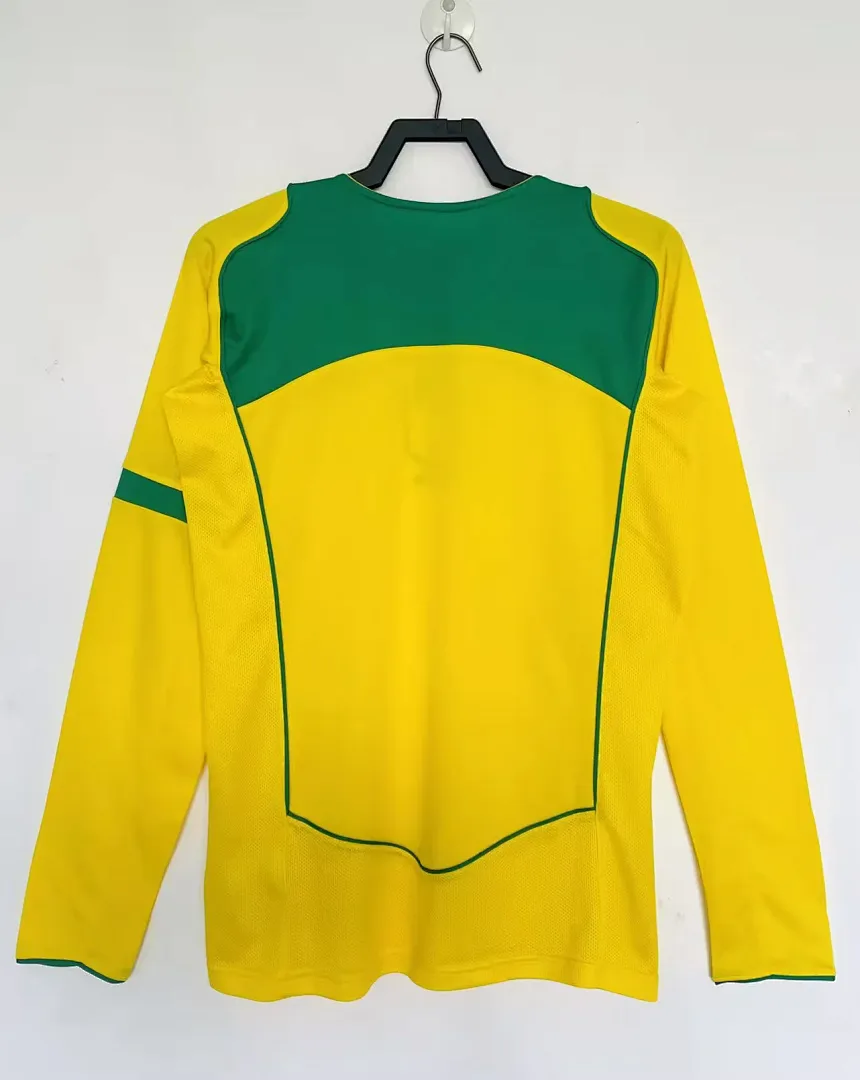 Brazil 2004 Home Shirt Long Sleeve — 2