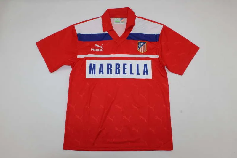 Atlético de Madrid 1990/93 Segunda Equipación Camiseta Red