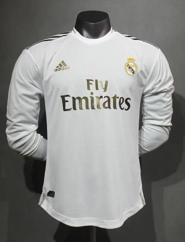 Real Madrid 2019/20 Home Shirt Long Sleeve Player Version