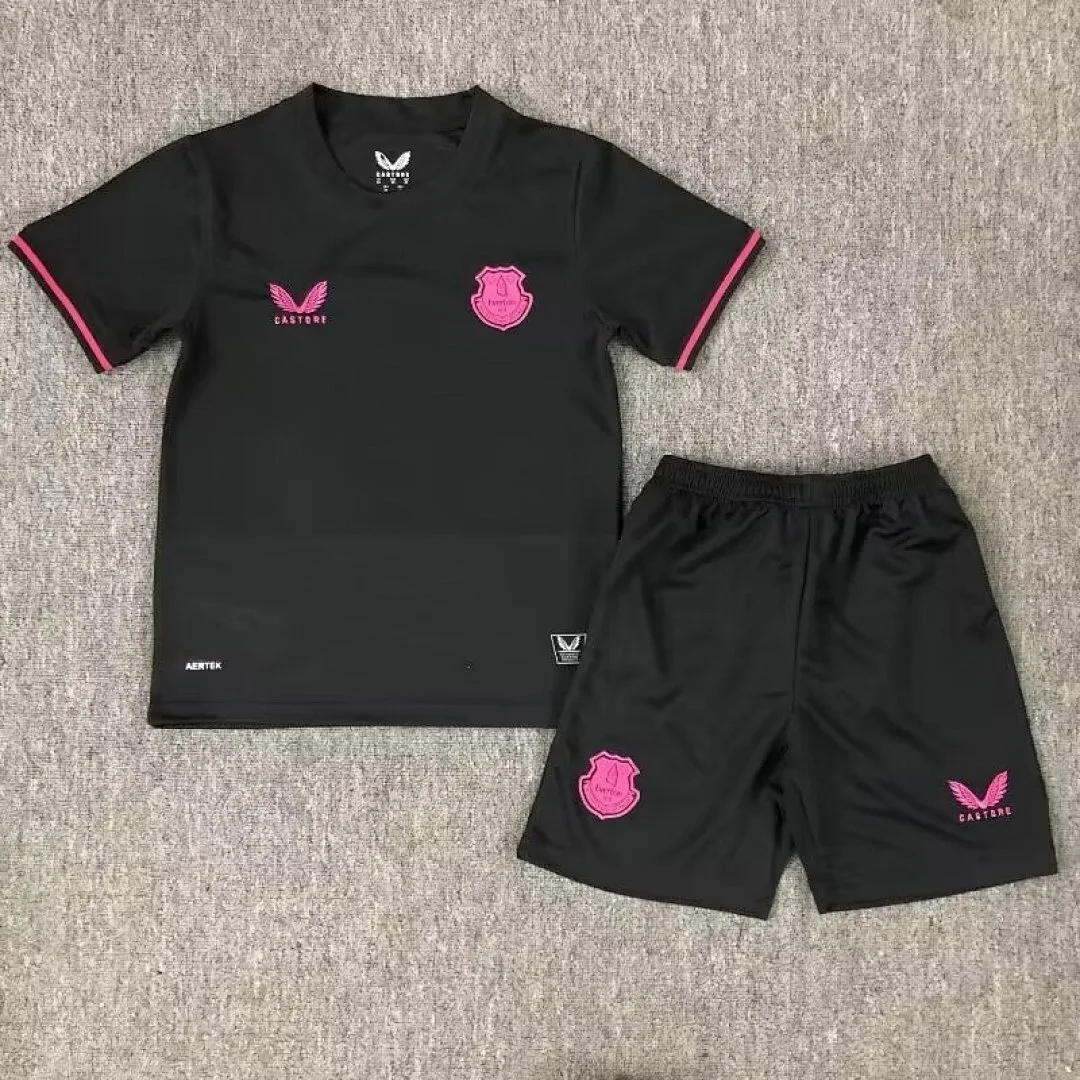Everton 2025/26 Fourth Kids Kit — 2