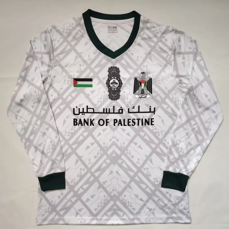 Palestino 2025/26 Shirt Long Sleeve Grey — 2