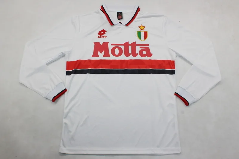 AC Milan 1993/94 Away Shirt Long Sleeve White