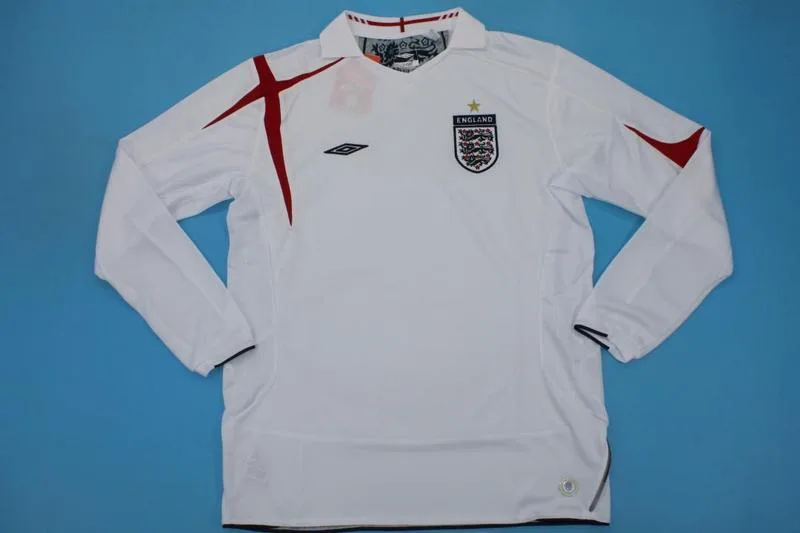 England 2006 Home Shirt Long Sleeve