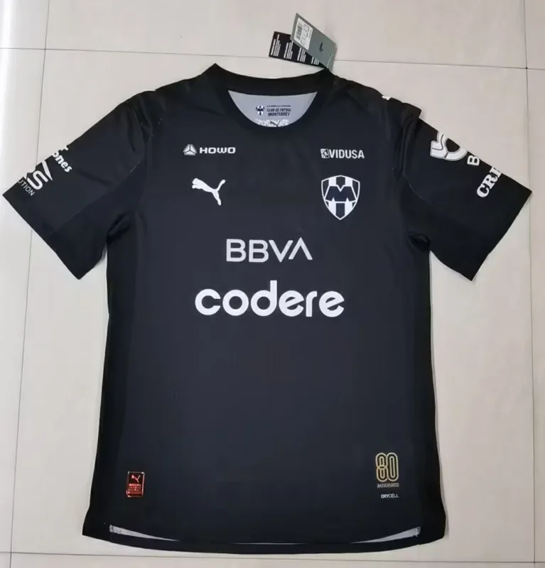 Monterrey 2025/26 de Portero Camiseta Versión Jugador Black — 1