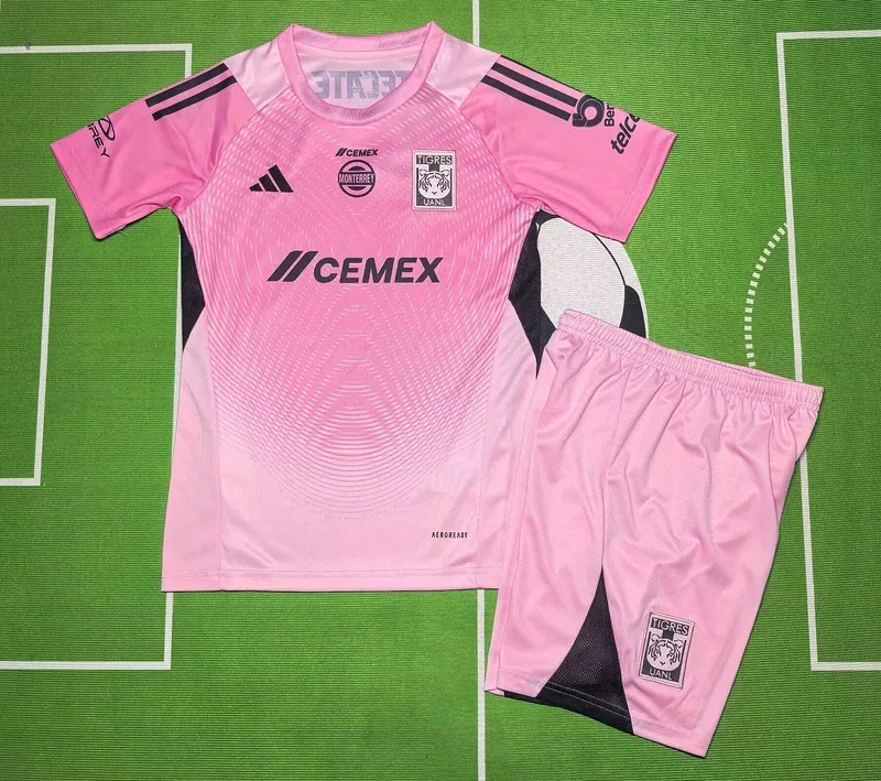 Tigres UANL 2025/26 Gardien Ensemble Enfant Pink