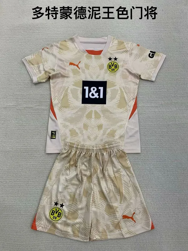 Borussia Dortmund 2024/25 Goalkeeper Kids Kit — 2