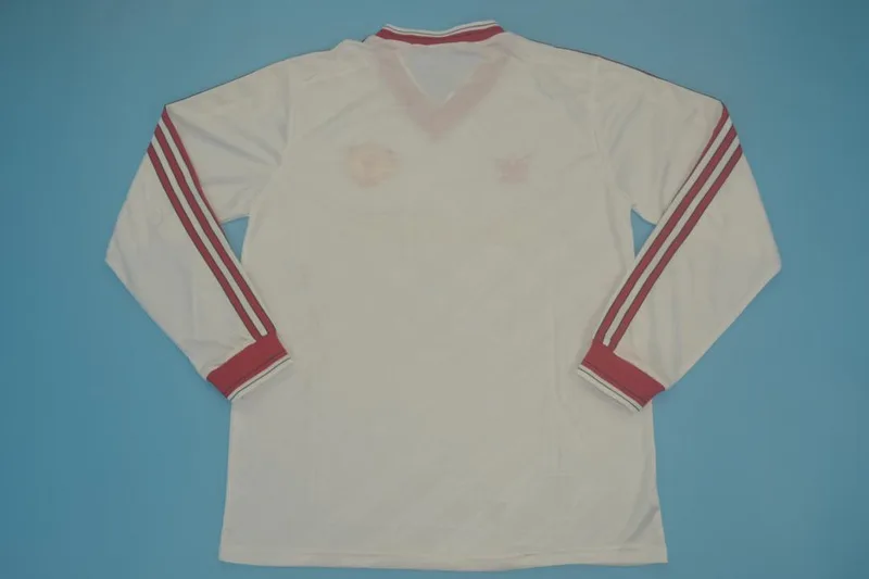 Manchester United 1986/88 Extérieur Maillot Manches Longues White