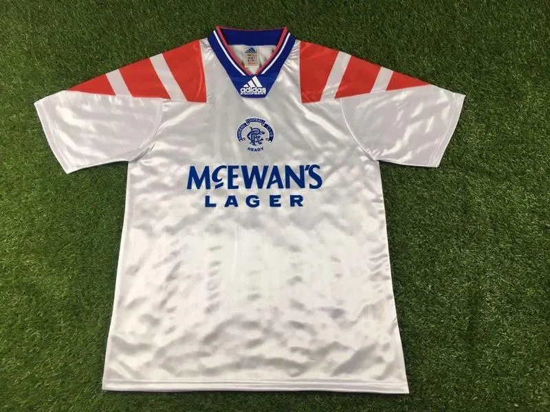 Rangers 1992/94 Away Shirt White — 2