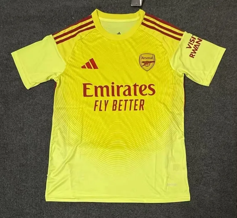 Arsenal 2025/26 Goalkeeper Shirt Yellow — 1
