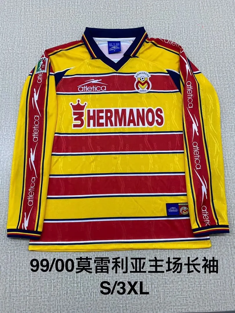 Morelia 1999/00 Domicile Maillot Manches Longues