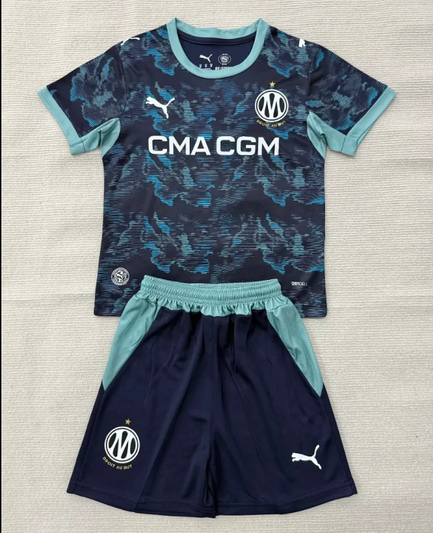 Marseille 2026/27 Away Kids Kit — 2