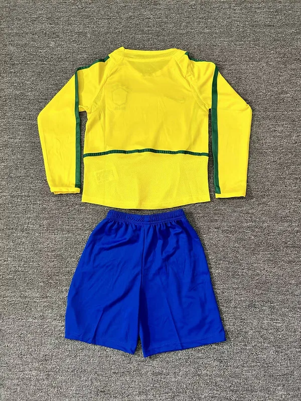 Brazil 2016/28 Home Kids Kit Long Sleeve — 2