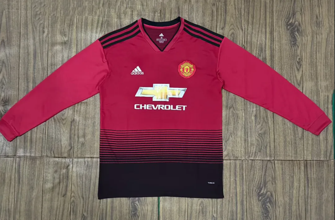 Manchester United 2018/19 Domicile Maillot Manches Longues