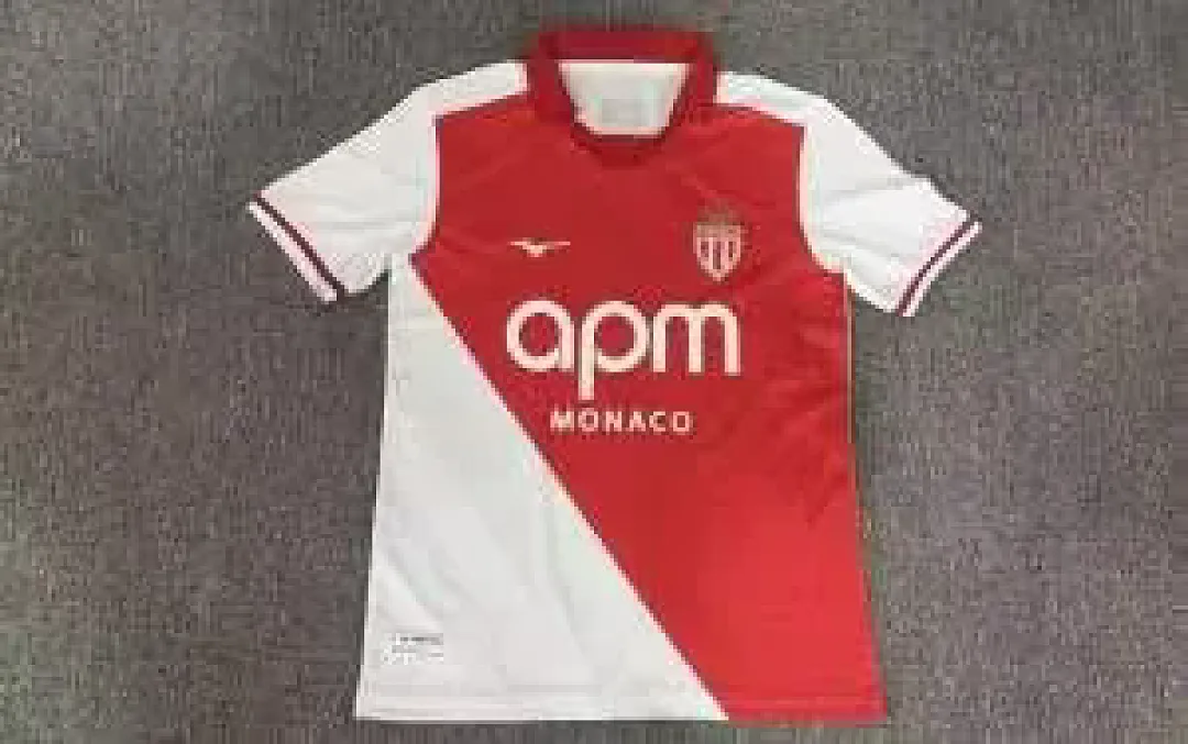 Monaco 2026/27 Home Shirt Short Sleeve — 2