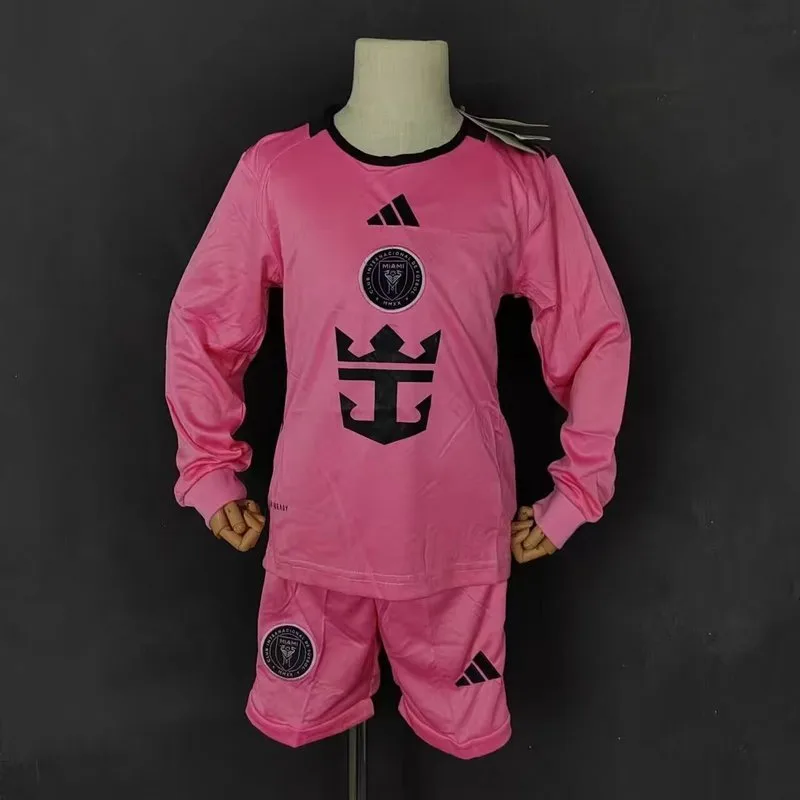 Inter Miami 2024/25 Home Kids Kit Long Sleeve