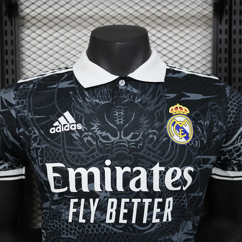 Real Madrid 2024 Maillot Version Joueur Édition Spéciale Black 24 Dragon — 2