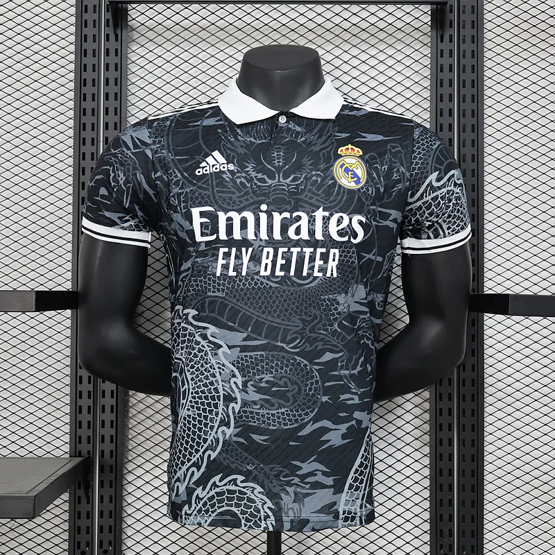 Real Madrid 2024 Maillot Version Joueur Édition Spéciale Black 24 Dragon