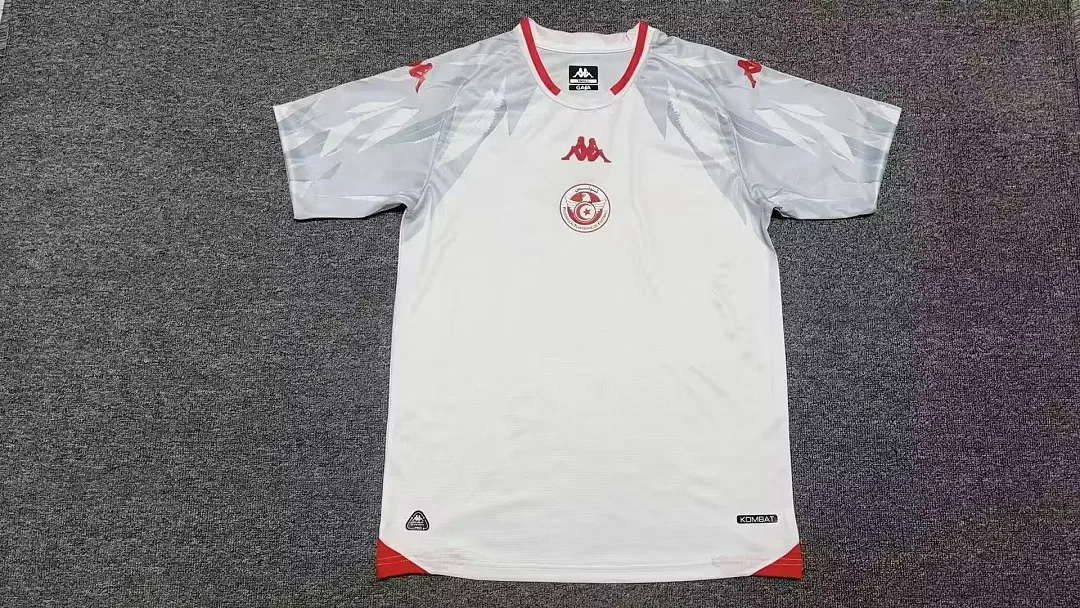 Tunesien 2026 Heim Trikot Kurzarm White