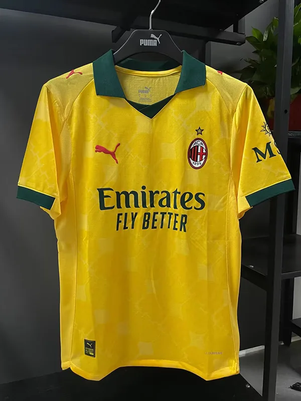 AC Milan 2025/26 Third Shirt Yellow — 1