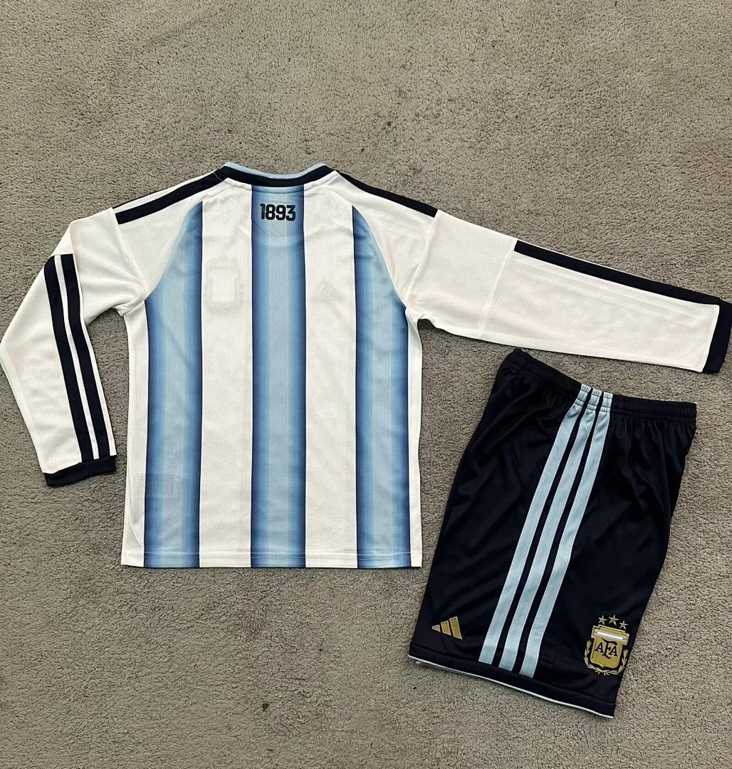 Argentina 2016/28 Home Kids Kit Long Sleeve — 2